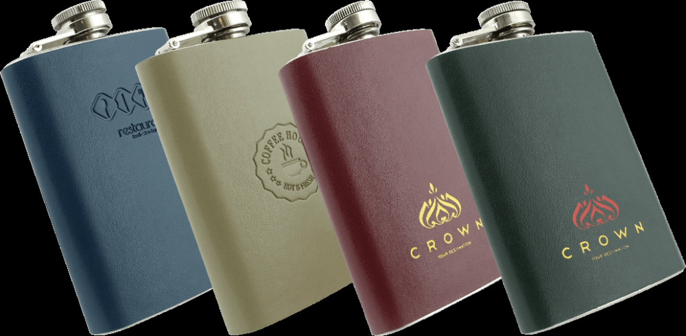 Logo trade promotional giveaways image of: Hip flask 426119