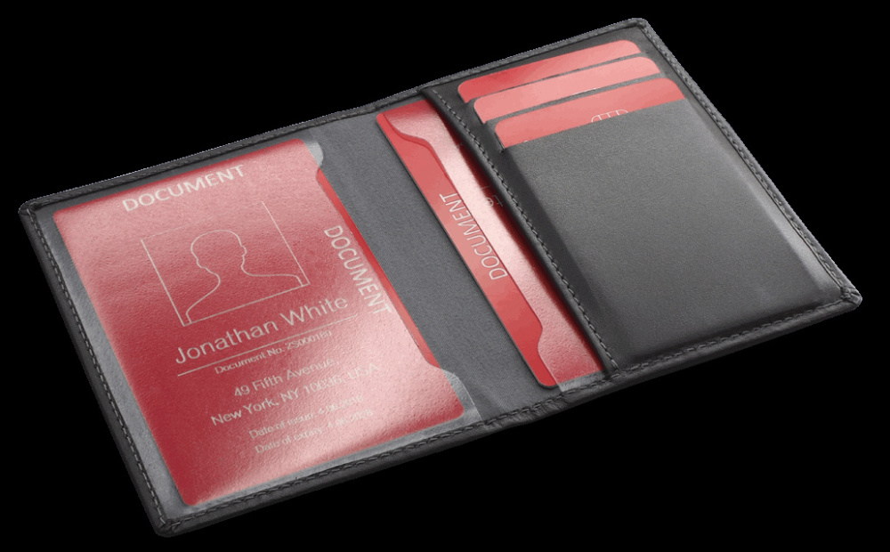 Logo trade corporate gifts image of: Document wallet 889131