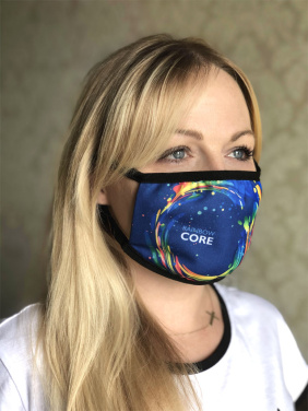 Logo trade promotional gift photo of: MARS cotton mask (size M) 1379165