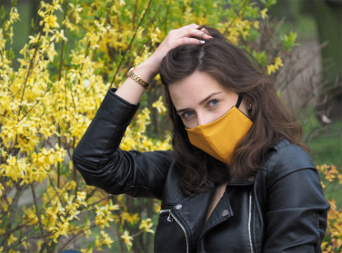 Logotrade promotional product picture of: VENUS PRO cotton face mask with a pocket an HEPA filter 1378165