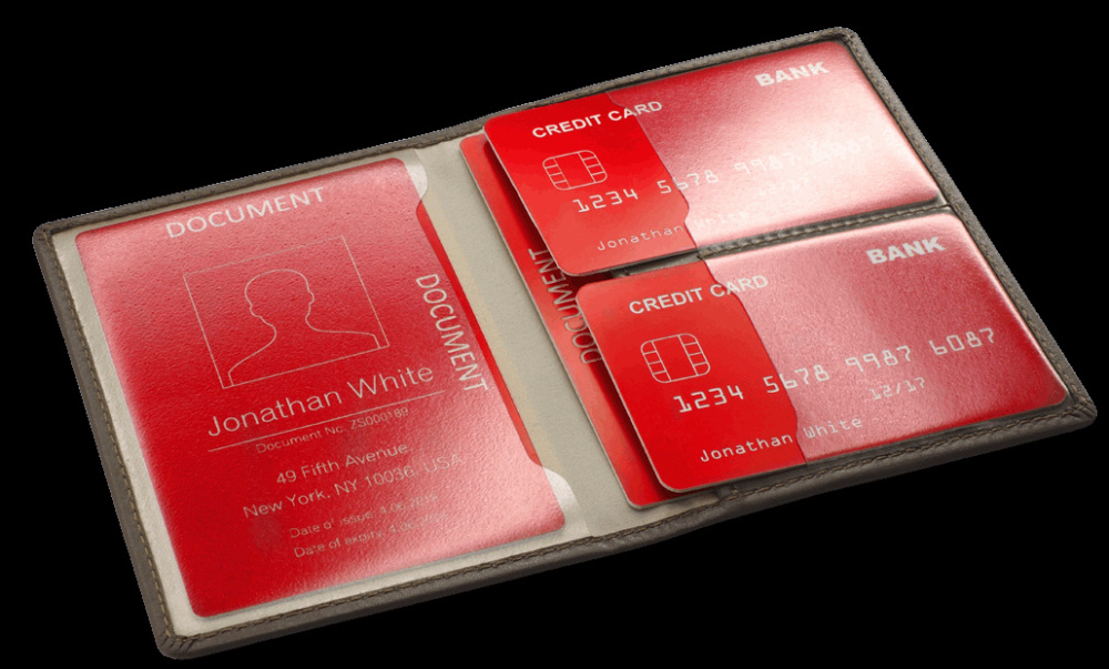 Logo trade advertising products picture of: RFID document wallet 611131