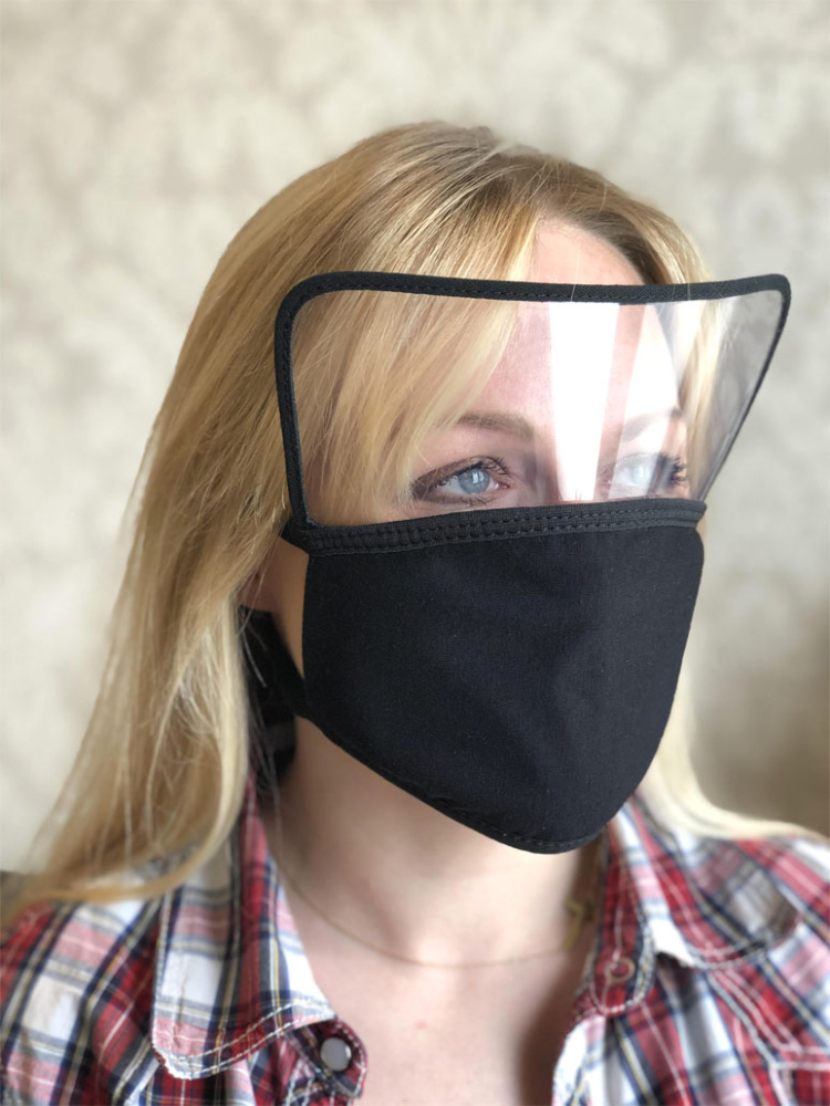 Logo trade promotional products picture of: BRASIL Protective Visor Mask 1381165