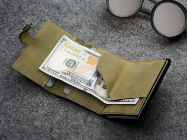 Logotrade promotional gift picture of: RFID wallet - Hunter Leather 2109284