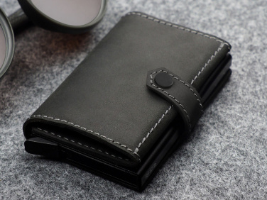 Logo trade promotional giveaways image of: RFID wallet - Hunter Leather 2109284