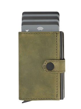 Logo trade promotional merchandise picture of: RFID wallet - Hunter Leather 2109284
