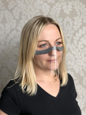 Logo trade promotional gift photo of: KALIPSO clear face shield-mask for mouth and nose 1447162