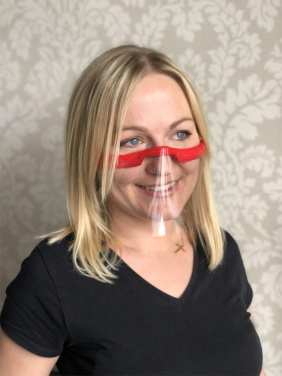 Logo trade advertising product photo of: KALIPSO clear face shield-mask for mouth and nose 1447162