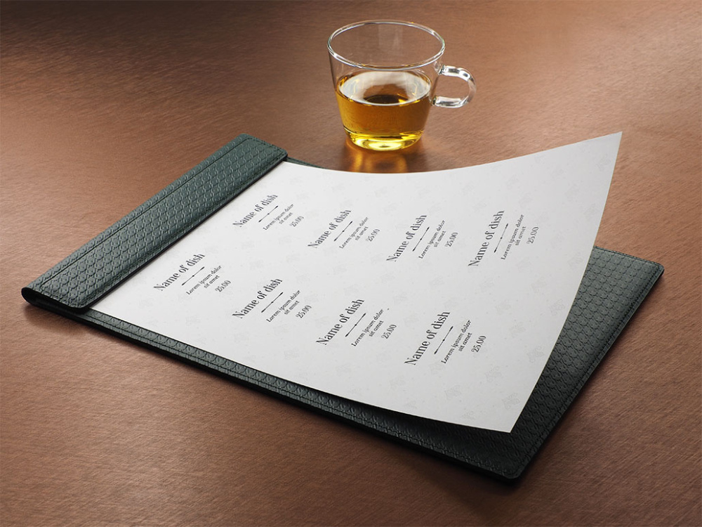 Logotrade promotional item image of: Menu cover 1241239