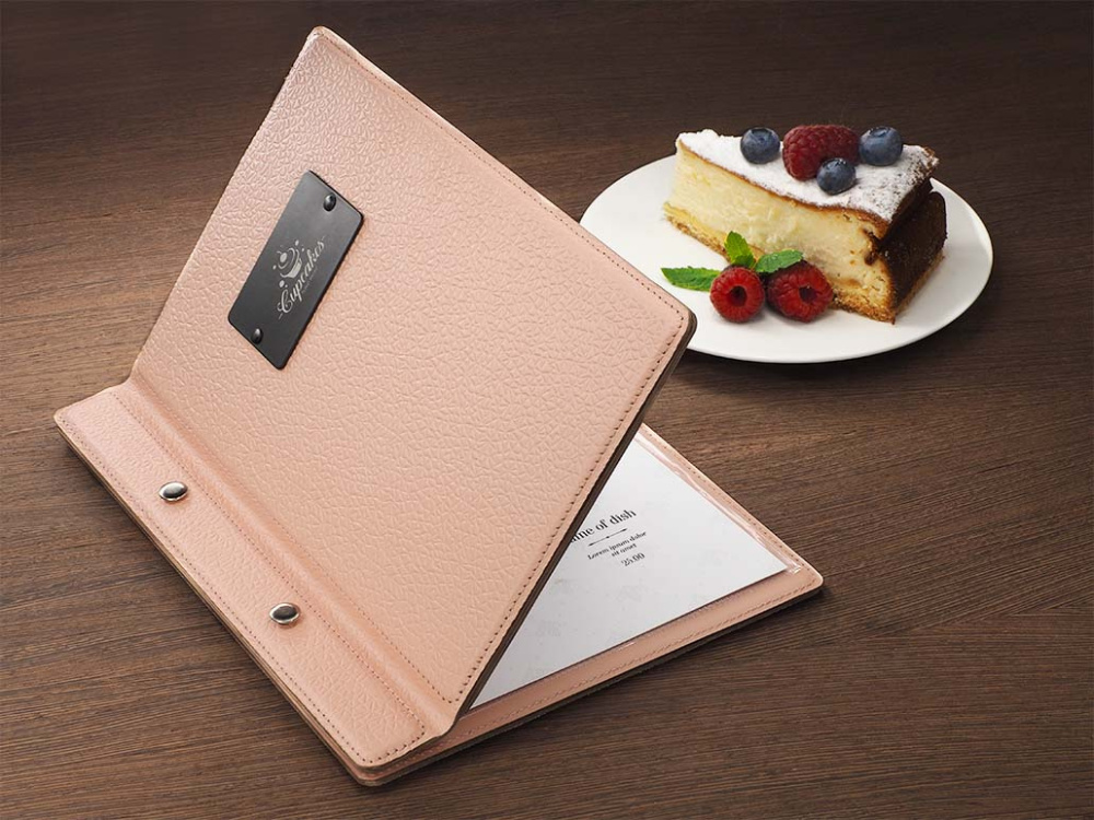 Logo trade promotional merchandise picture of: Menu cover 1087281