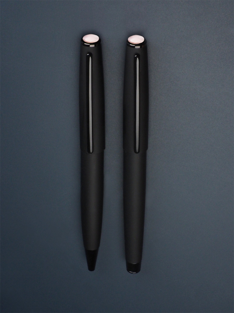 Logo trade promotional products image of: Opal stone Pen set 1286036