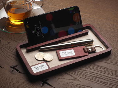 Logo trade advertising product photo of: Wooden desk organiser 1818121