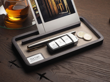Logo trade promotional gift photo of: Wooden desk organiser 1818121