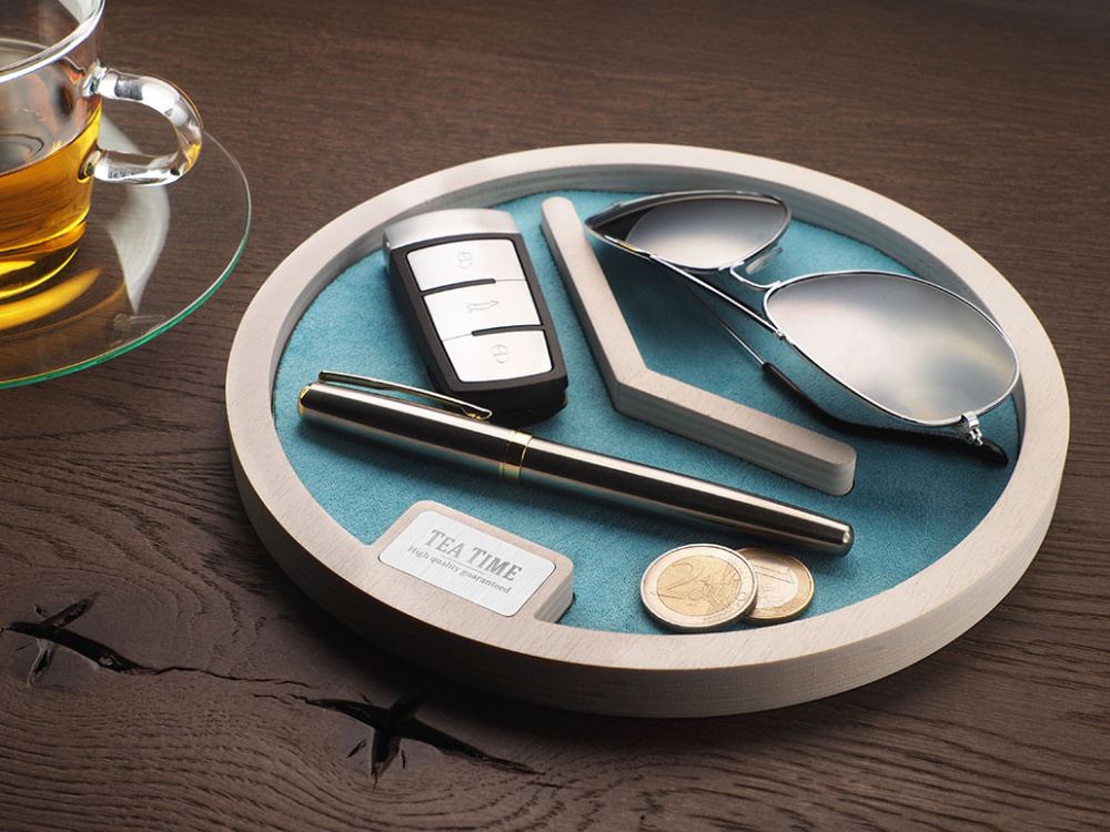 Logotrade promotional gift image of: Wooden desk organiser 1817121