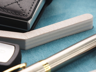 Logo trade promotional gifts image of: Wooden desk organiser 1817121