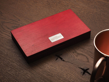 Logo trade promotional gifts picture of: Wooden bill box 1816121