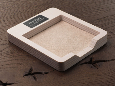 Logo trade business gifts image of: Wooden memo card box 1832121