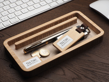 Logo trade corporate gifts picture of: Wooden desk organiser 1818292