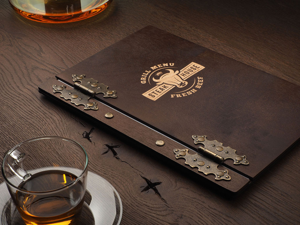 Logo trade promotional products image of: Menu cover 1862121