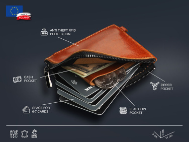 Logo trade promotional merchandise image of: Minimal wallet 1932141