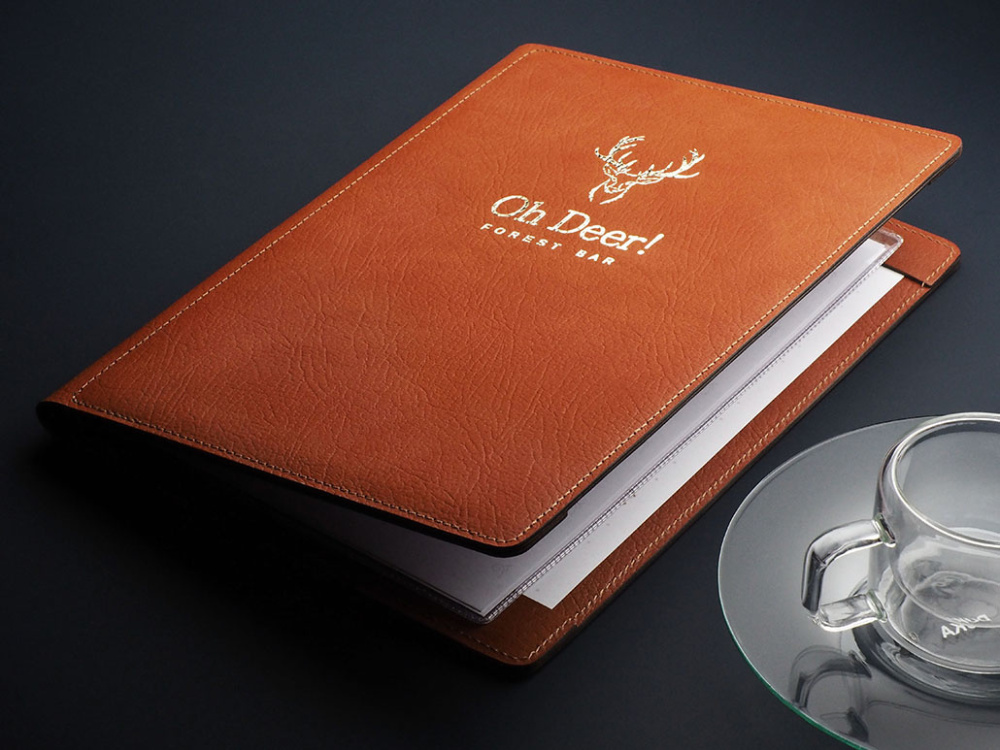 Logo trade corporate gifts image of: Menu cover Fine Dining Pro 1634318