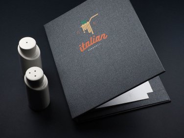 Logo trade business gifts image of: Menu cover 1952280