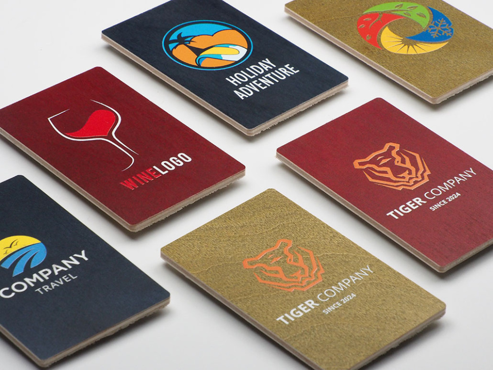 Logo trade business gift photo of: Wooden magnet 2034121