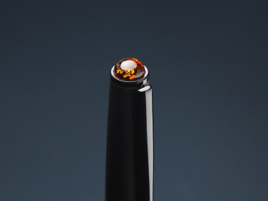 Logotrade advertising products photo of: Ball pen with AMBER stone 2070036