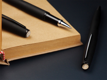 Logotrade promotional giveaway image of: Striped Flint Pen set 1284036