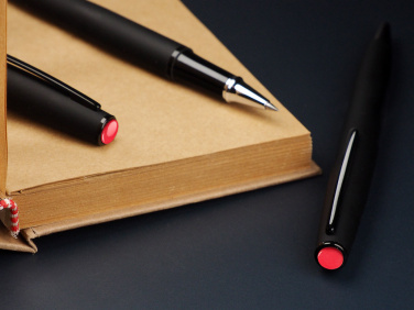 Logo trade corporate gift photo of: Coral stone Pen set 1285036