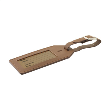 Logotrade advertising products photo of: Vegan Pineapple Leather Luggage Tag