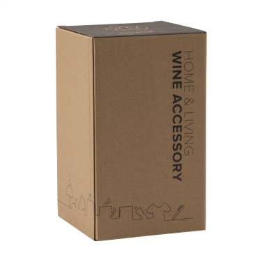 Logo trade business gifts image of: CoolSteel Black wine cooler