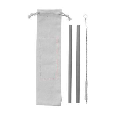 Logotrade corporate gift picture of: ECO Bamboe Straw Set bamboo straws
