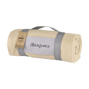 Logo trade promotional gift photo of: SuperSoft RPET (180 g/m²) fleece blanket