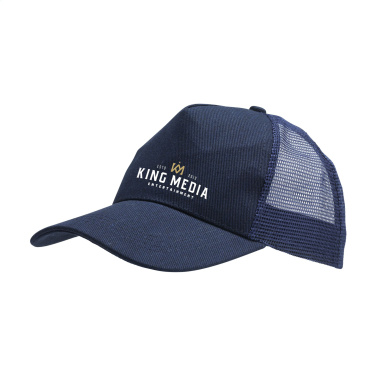 Logo trade promotional giveaway photo of: Trucker Recycled Cotton cap