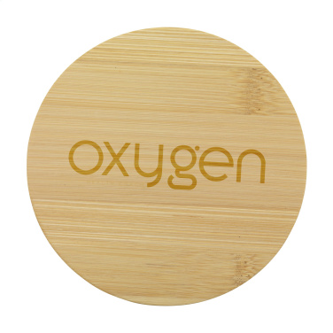 Logo trade promotional gifts picture of: Bamboo Coaster Set