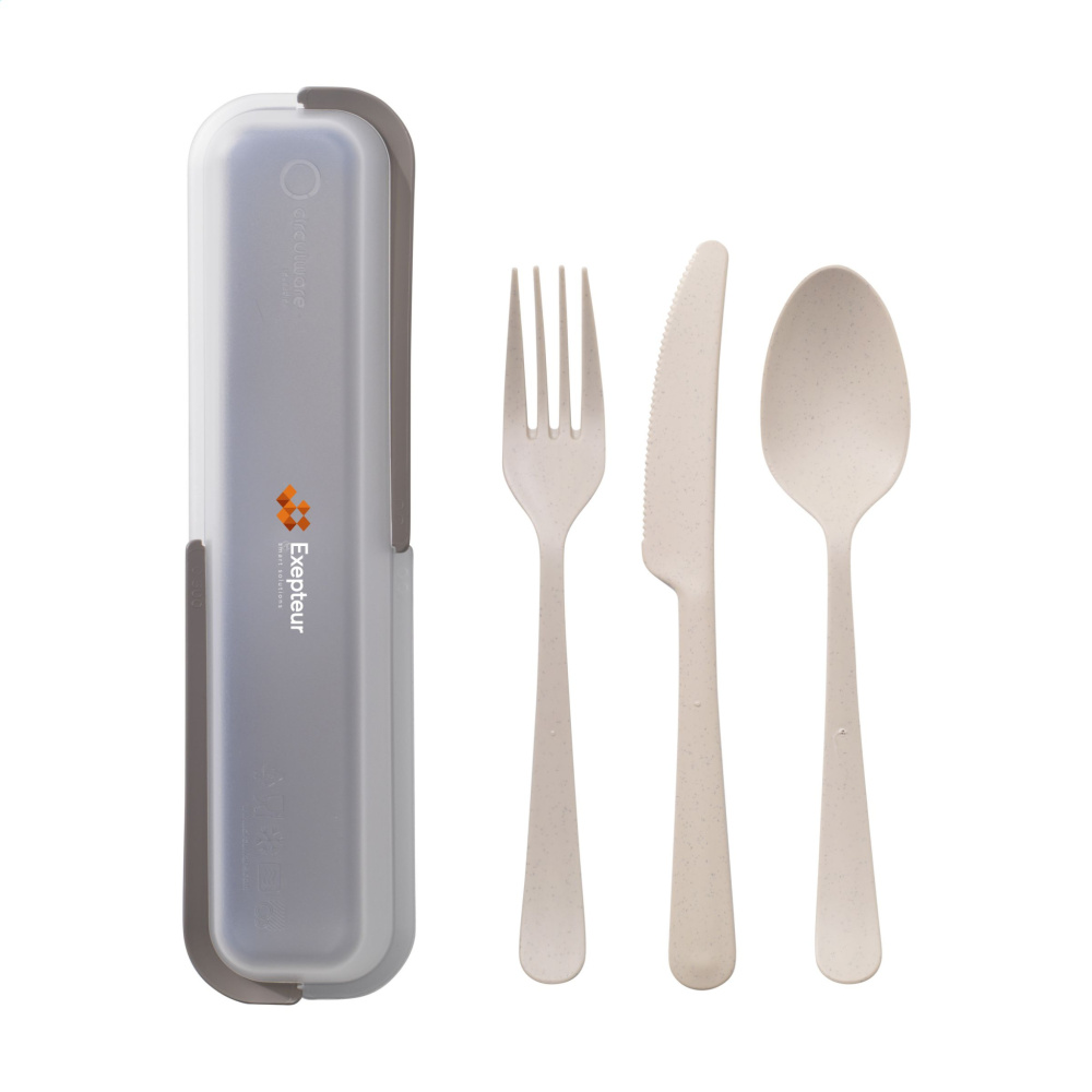 Logotrade promotional giveaway image of: Outdoor 3-piece Cutlery Set
