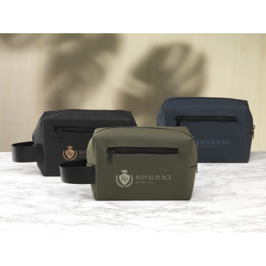 Logo trade promotional merchandise image of: LeLennon RCS Recycled PU Toiletry Bag
