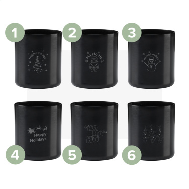 Logo trade promotional giveaways image of: Wooosh Scented Candle True Wood X-Mas