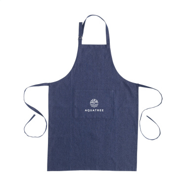 Logo trade promotional gifts picture of: Apron GRS Recycled Denim (220 g/m²)