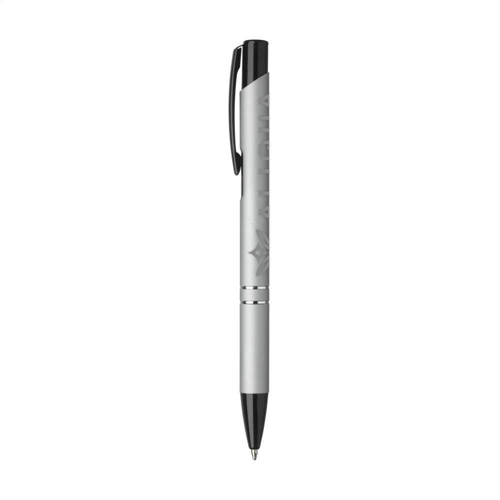 Logotrade promotional products photo of: Ebony Rubberised pen