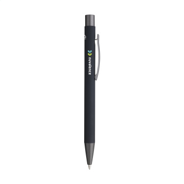 Logotrade promotional item image of: Brady Soft Touch Recycled Alu pens