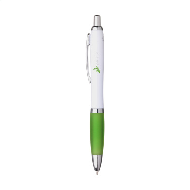 Logo trade promotional gifts picture of: Athos Trans GRS Recycled ABS pen