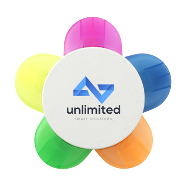 Logo trade promotional giveaways image of: Bloom Recycled Milk-Carton highlighter