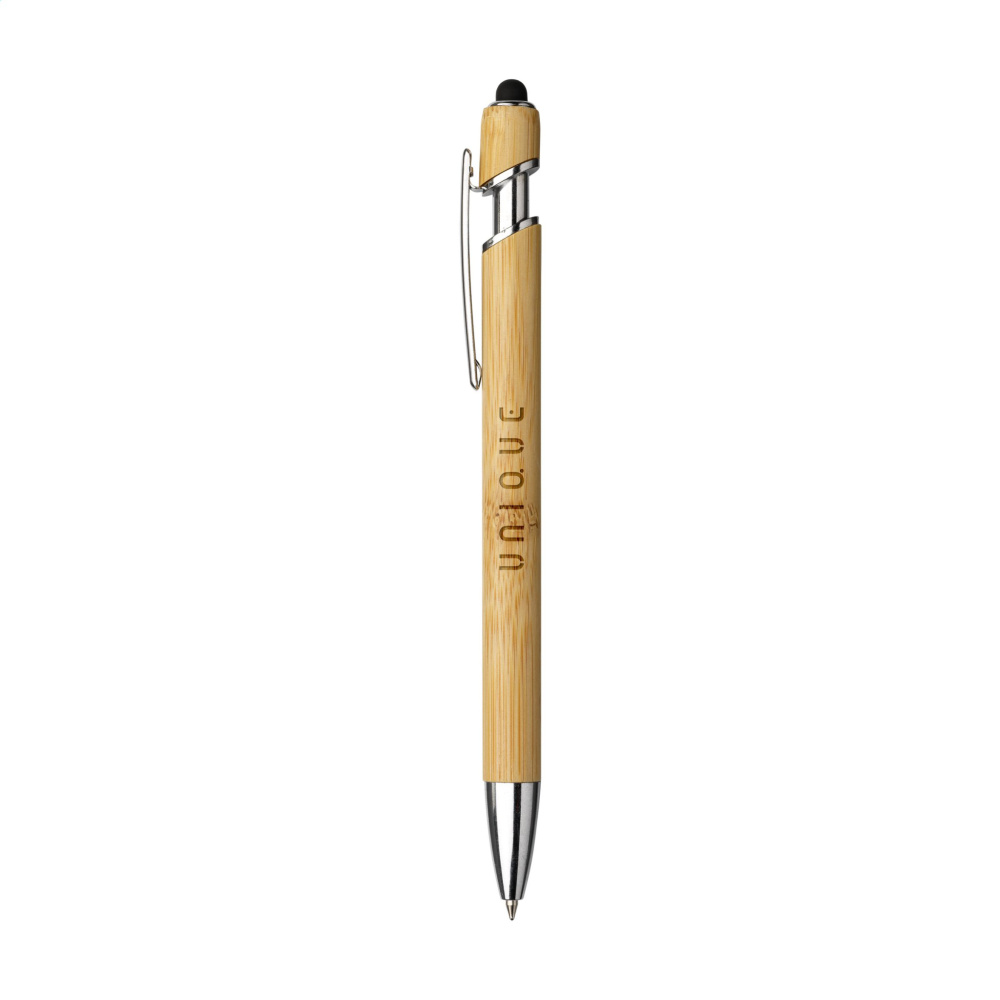 Logotrade promotional item image of: Luca Touch Bamboo stylus pen