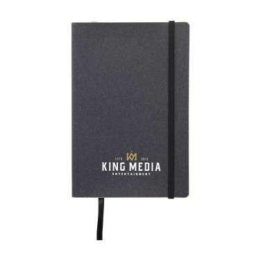 Logotrade promotional merchandise picture of: Monti Recycled Leather - Paper Notebook A5