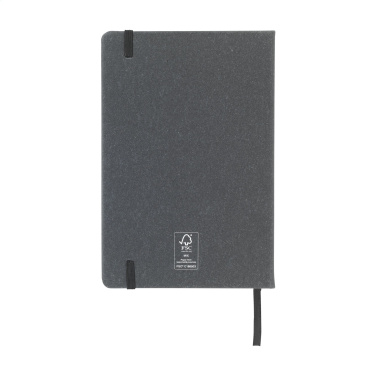 Logo trade promotional giveaways picture of: Montana Recycled Leather Paper Notebook A5