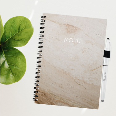 Logotrade promotional item image of: MOYU Erasable Stone Paper Notebook Custom SoftCover