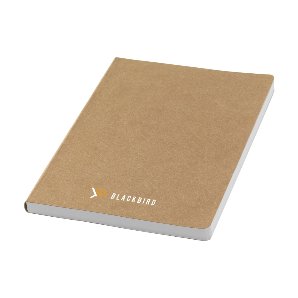 Logotrade promotional giveaway picture of: Paper Notebook GRS Washable Kraft Cover A5