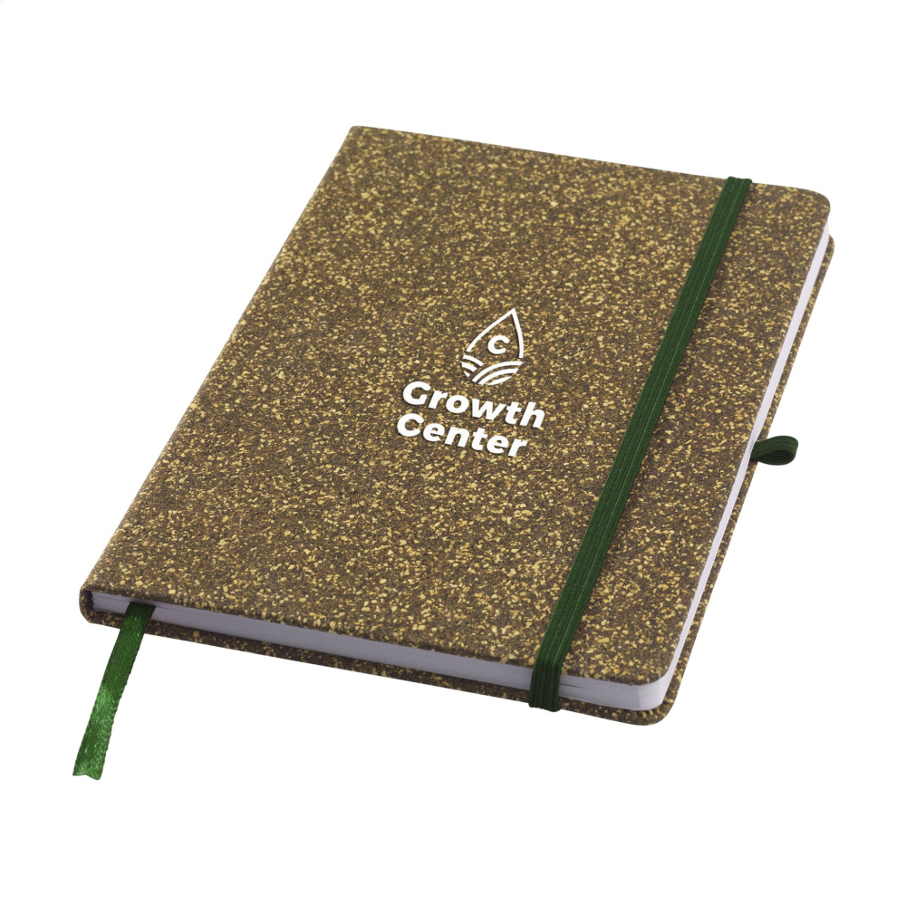 Logotrade promotional merchandise image of: TeaGround Cork Paper Notebook A5