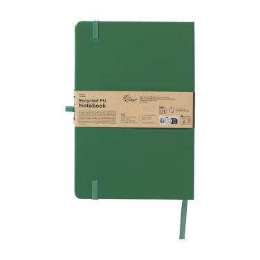 Logotrade promotional gift picture of: Recycled GRS PU Paper Notebook A5